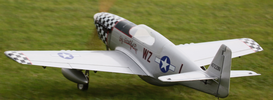 ​FF-E010 P51 Mustang Red Tail 35CC Engine